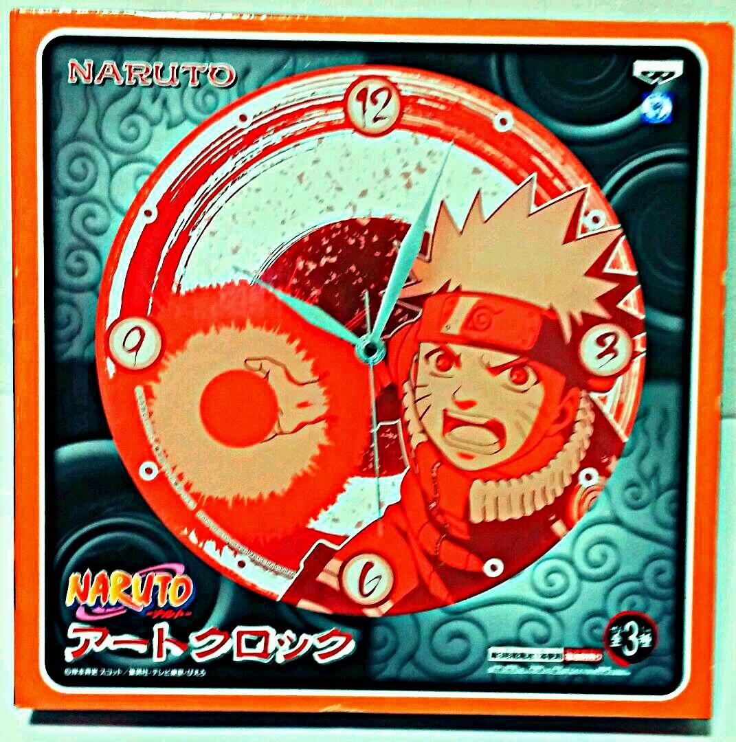NARUTO　ナルト　カカシ　サスケ　アートクロック　全３種類