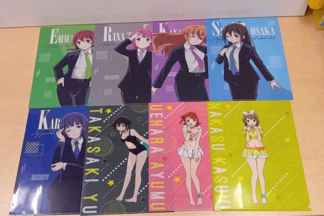 ❶ 虹ヶ咲学園スクールアイドル同好会 クリアファイル 下敷き 大量 まとめ売り
