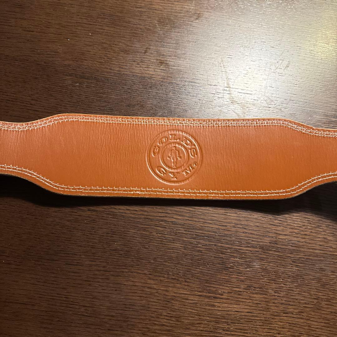 【ほぼ新品】GOLD'S GYM プロレザーベルト
