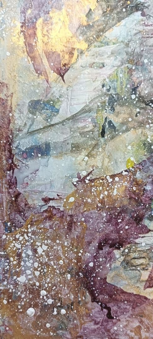 美人画 抽象 現代アート 水彩 アナログアート 原画 木製パネル