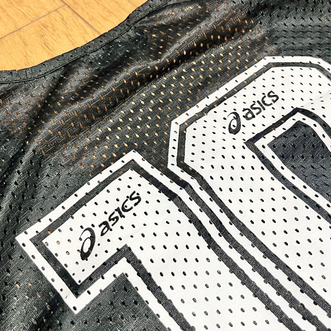 asics ビブス　9枚セット　フリーサイズ　黒　収納袋付き