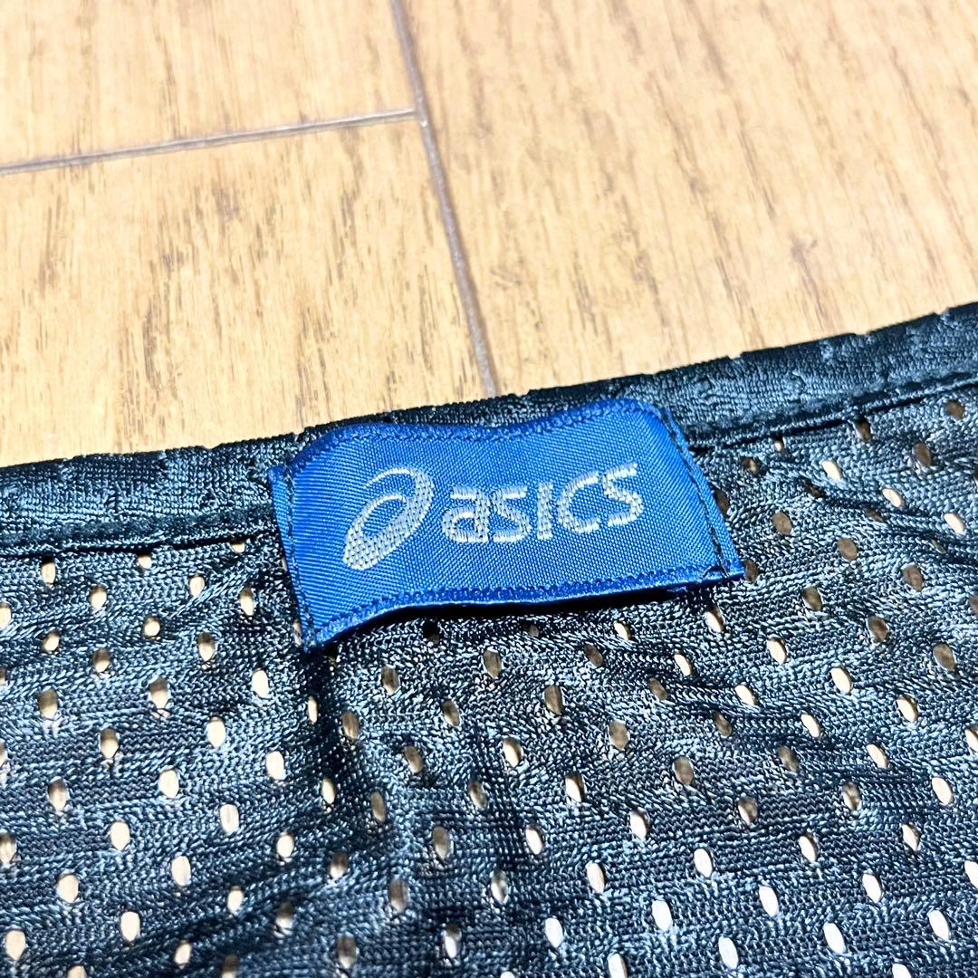 asics ビブス　9枚セット　フリーサイズ　黒　収納袋付き