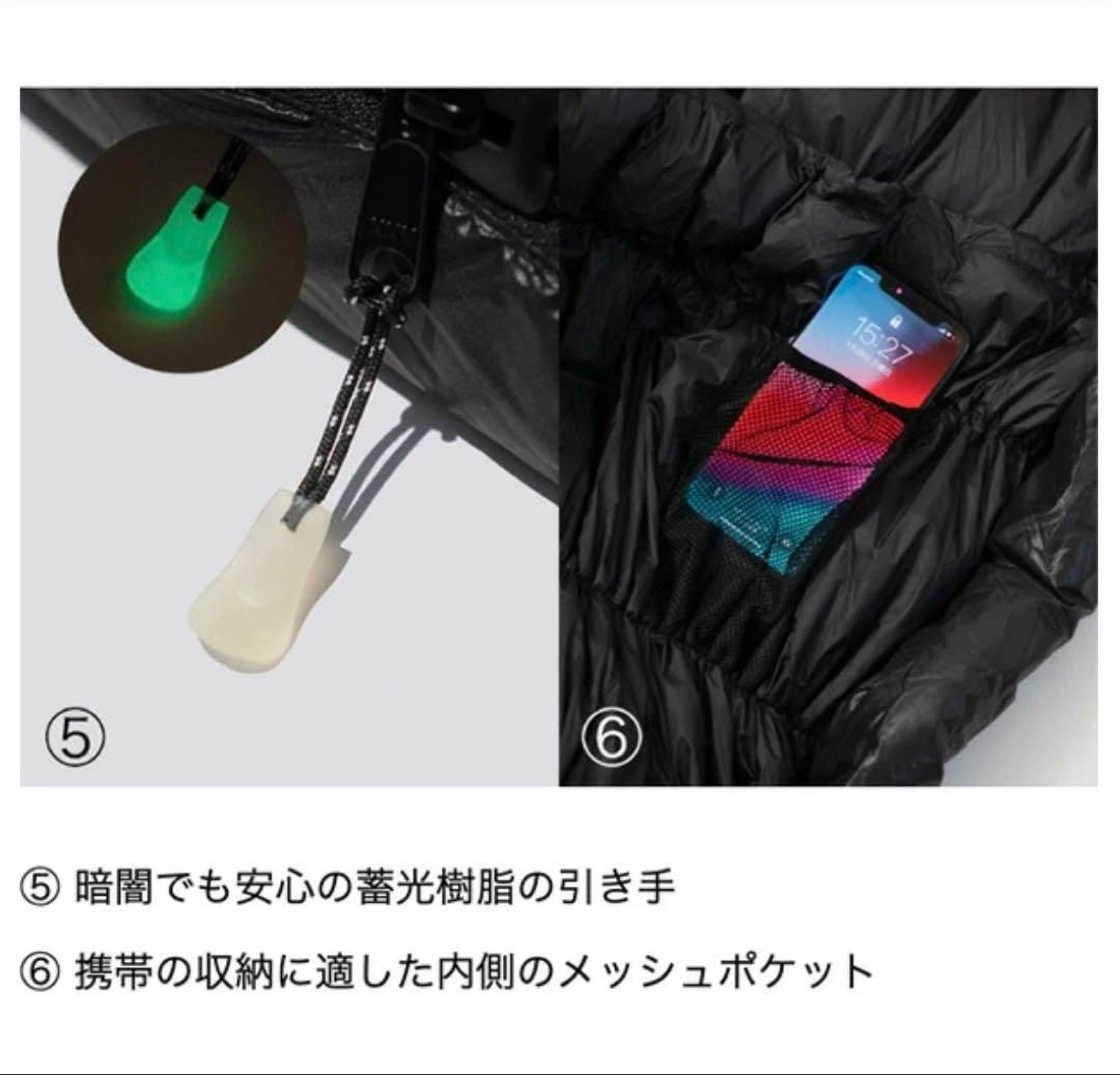 BROOKLYN OUTDOOR COMPANY ダークグレー寝袋　800FP