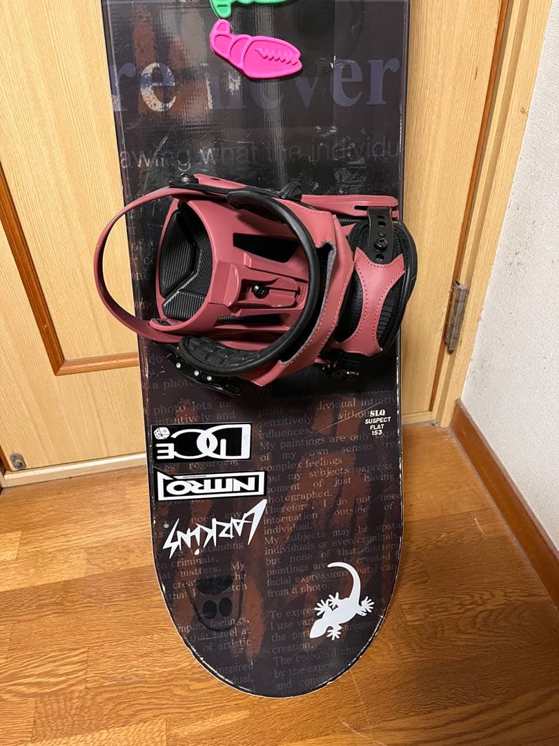 SLQ 153cm スノーボード バインディング付き