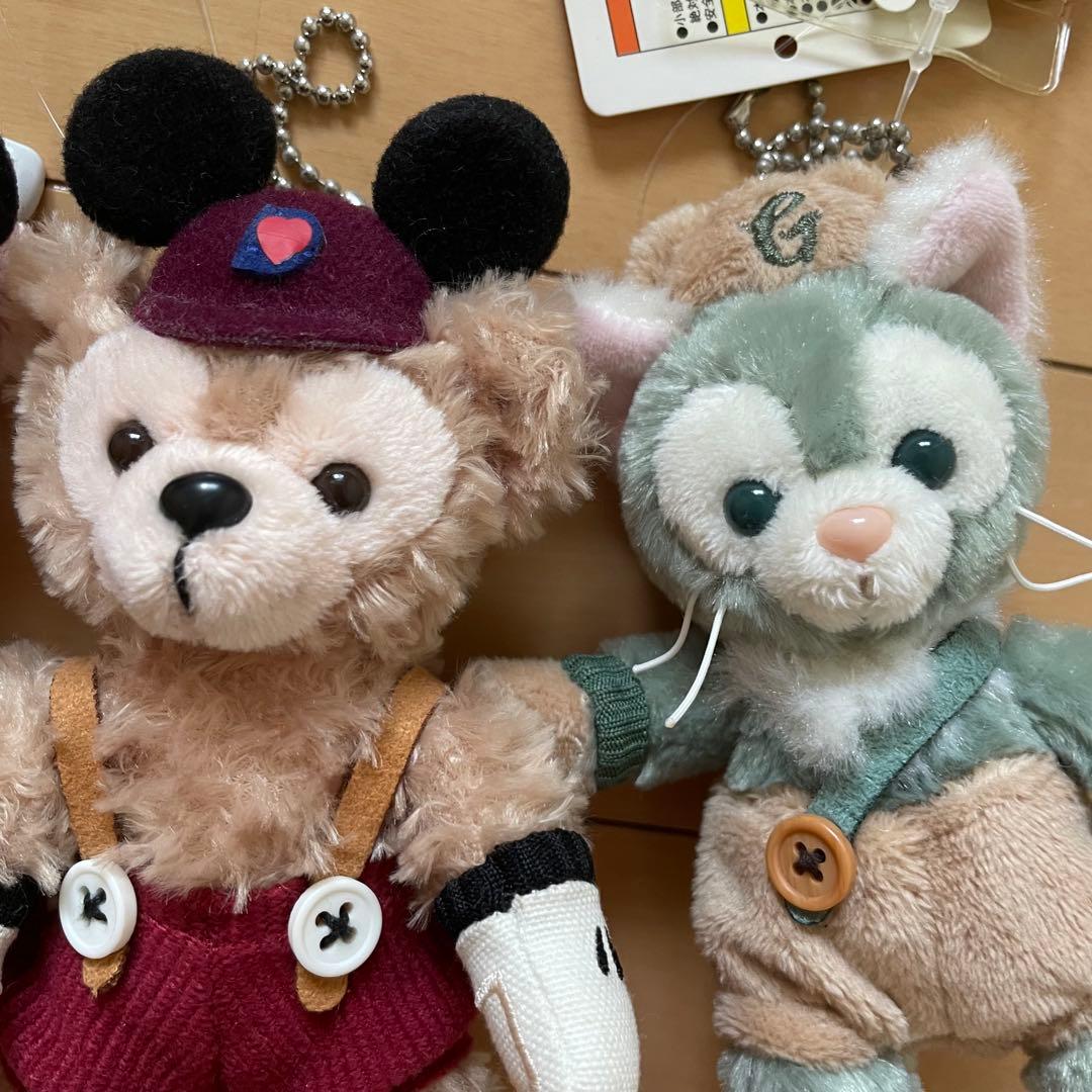 ダッフィーシェリーメイジェラトーニ ぬいぐるみバッチ 仮装 ハロウィン 2015