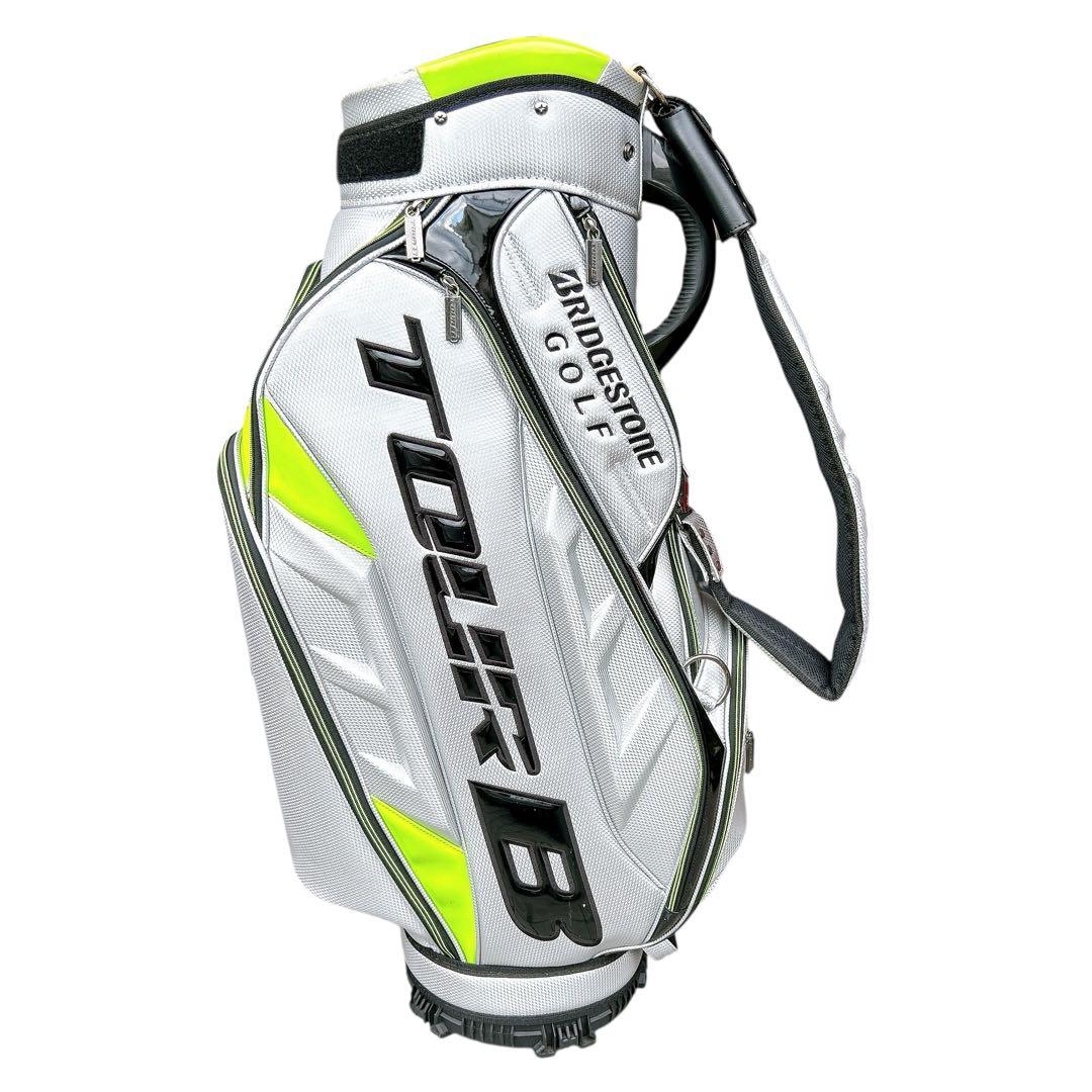ブリジストン TOUR B キャディーバッグ 9.5型　シルバー