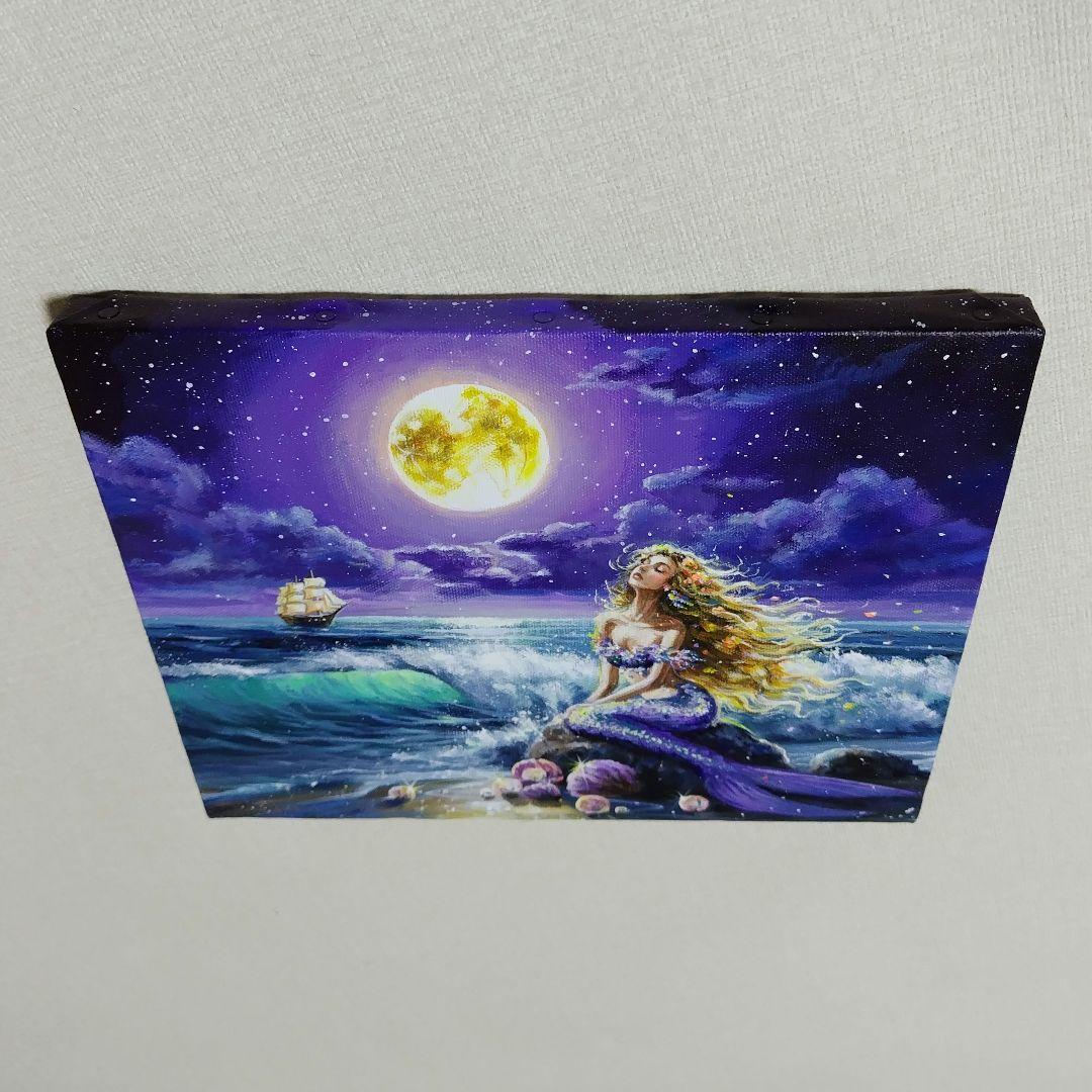 m*n様 【月光を浴びて】アクリル画 F3 風景画 絵画