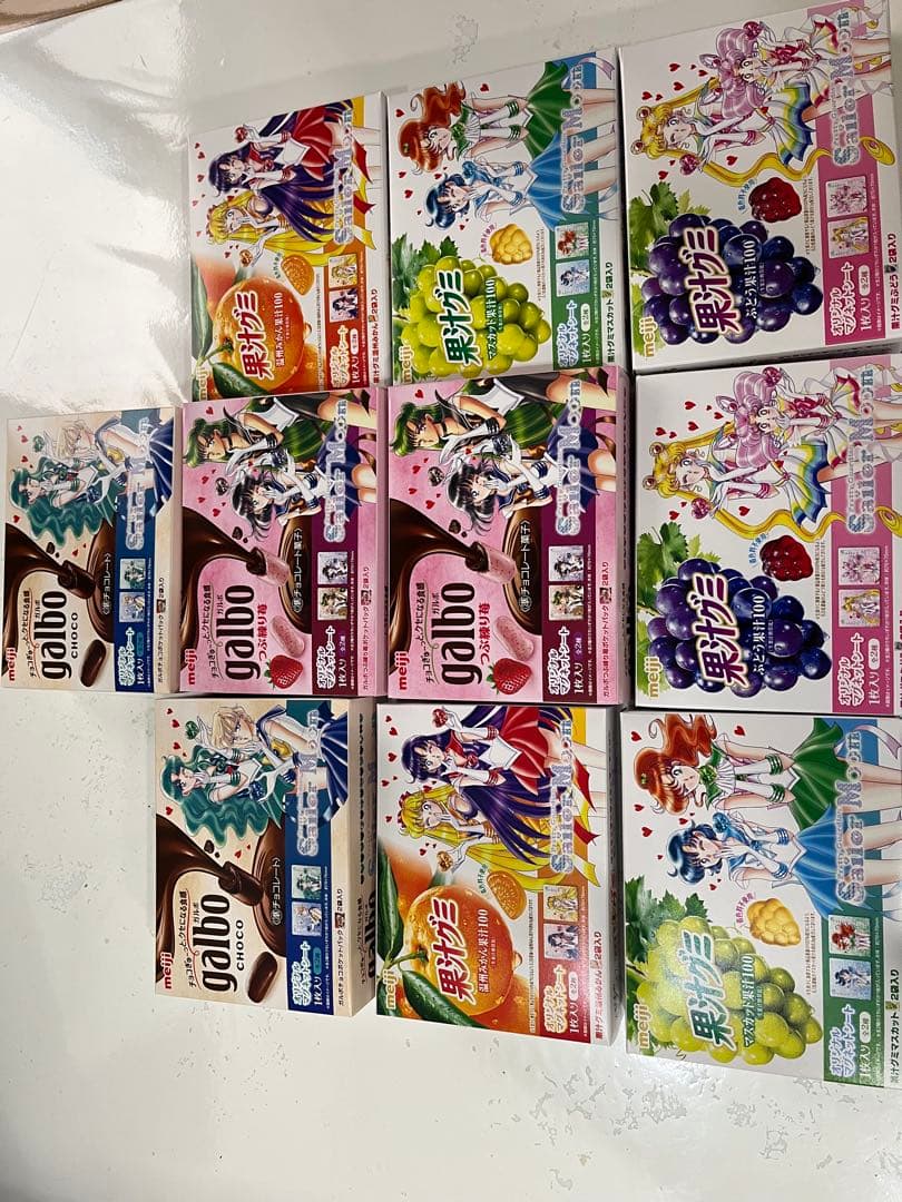 セーラームーン　明治　マグネットシート　コンプリート
