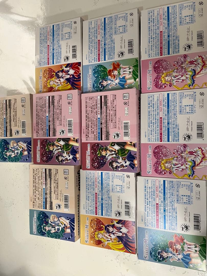 セーラームーン　明治　マグネットシート　コンプリート