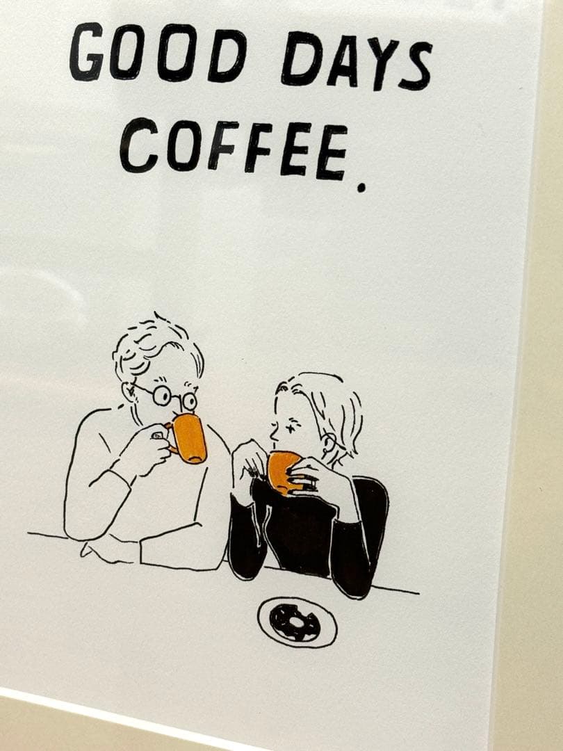 福士陽香 原画「GOOD DAYS COFFEE.」個展購入OPA