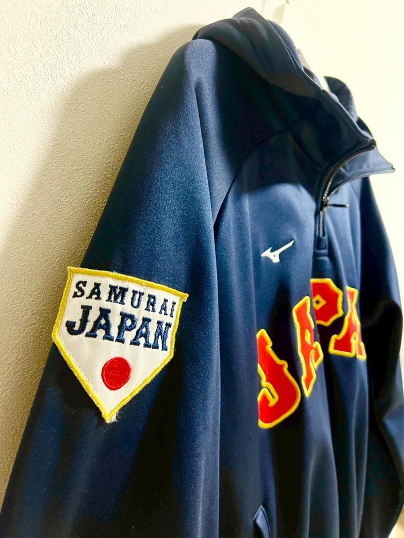 【くぼくぼ】美品 Mizuno ミズノ WBC 侍JAPAN パーカー