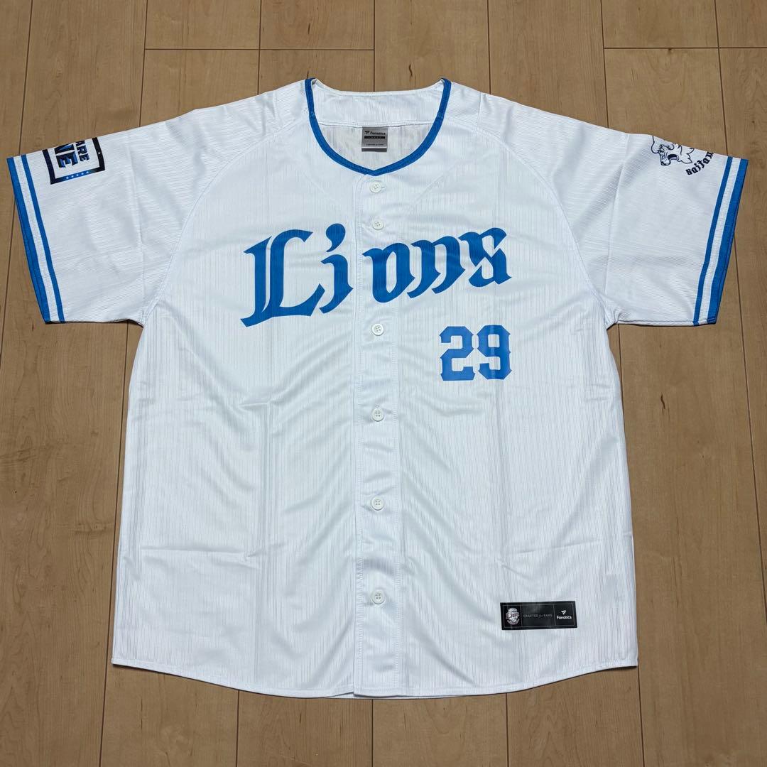 埼玉西武ライオンズ　青山美夏人　ブルーシリーズ　レプリカユニフォーム　Lサイズ