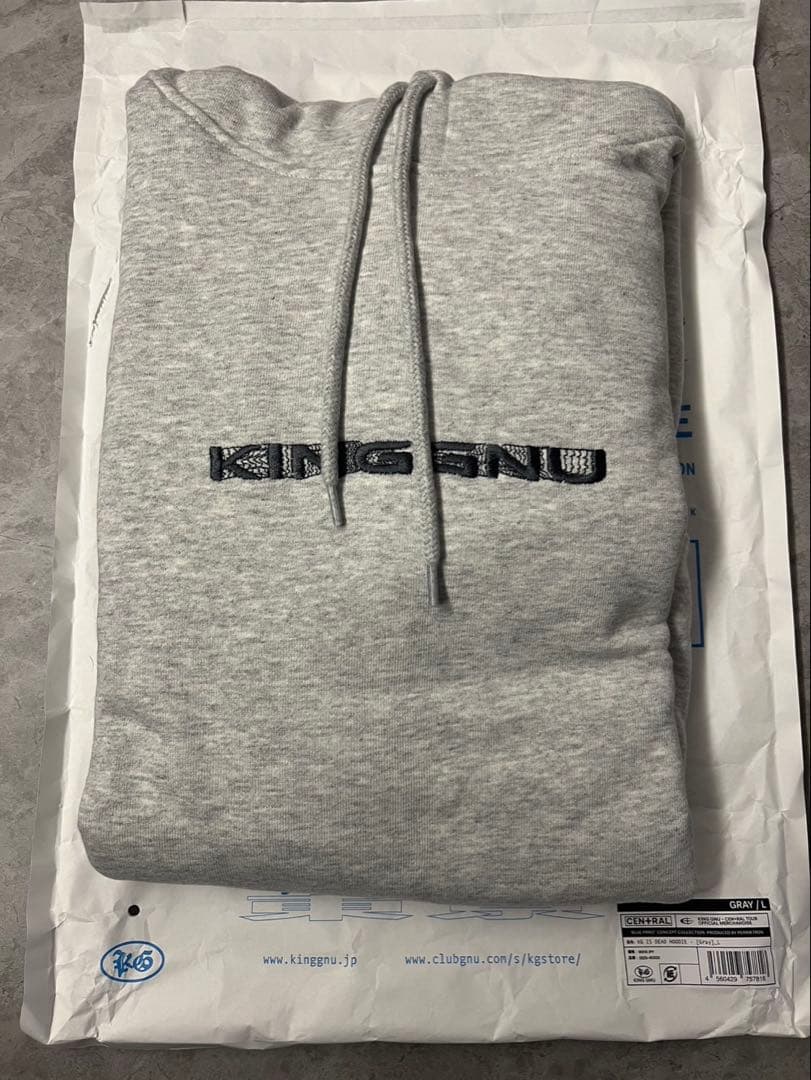 kingGnu Cen+ral パーカー グレー Ｌサイズ