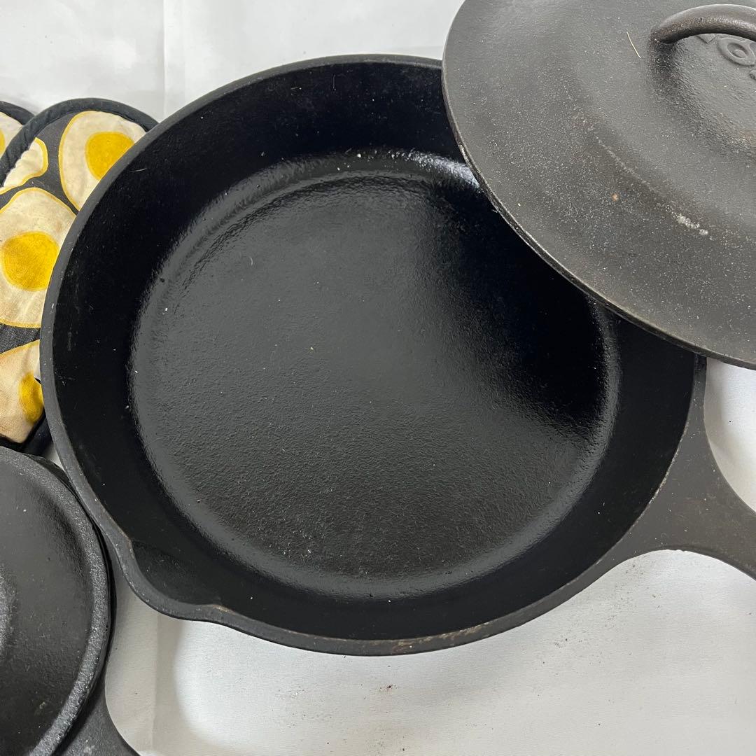 雷216 LODGEロッジ 鋳鉄 スキレットセットフライパン 蓋付き