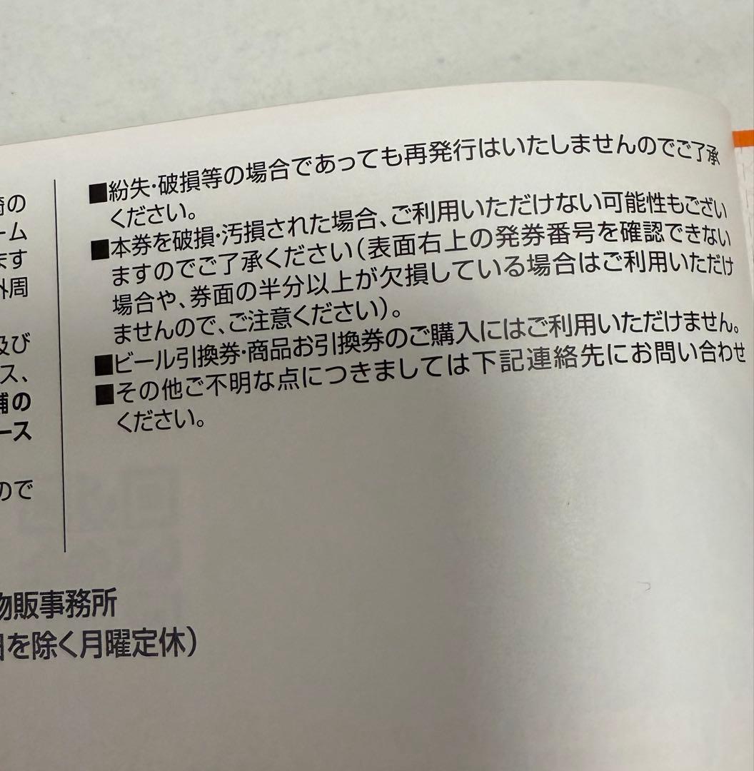 3,0000円分　2026年　阪神甲子園球場　商品お引き換え券