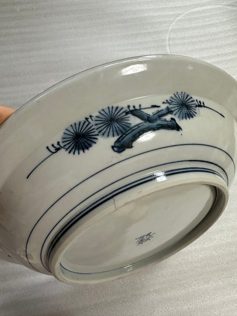 九谷焼　万象窯　大鉢　大皿 2点まとめ　染付 茶道具 直径24cm/31cm