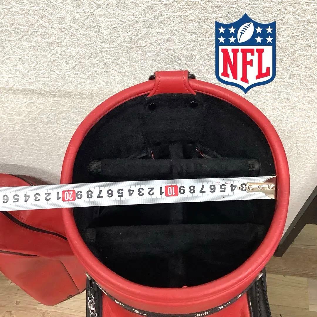 レア！NFL キャディーバッグ 全チーム名刺繍入り フットボール型ヘッドカバー付
