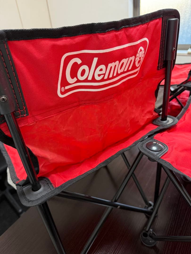 Coleman アウトドアチェア 4脚セット レッド