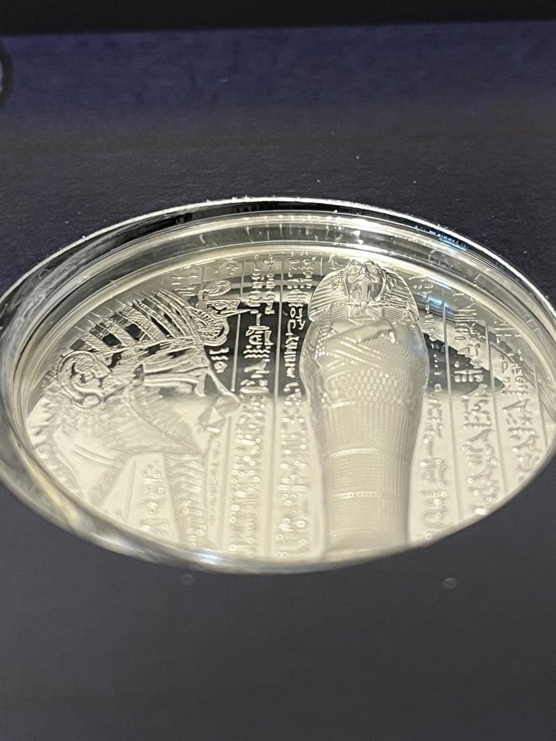 2022　クック諸島　ミイラ　X線　1オンス　銀貨　　エジプト