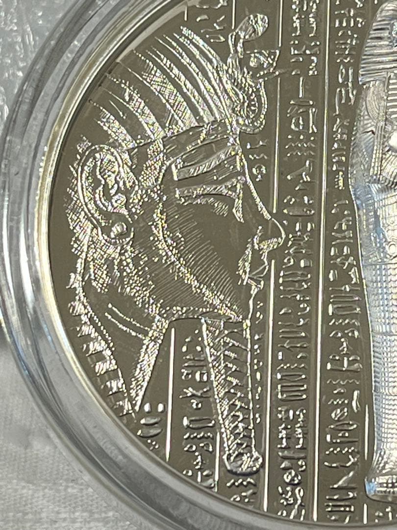 2022　クック諸島　ミイラ　X線　1オンス　銀貨　　エジプト