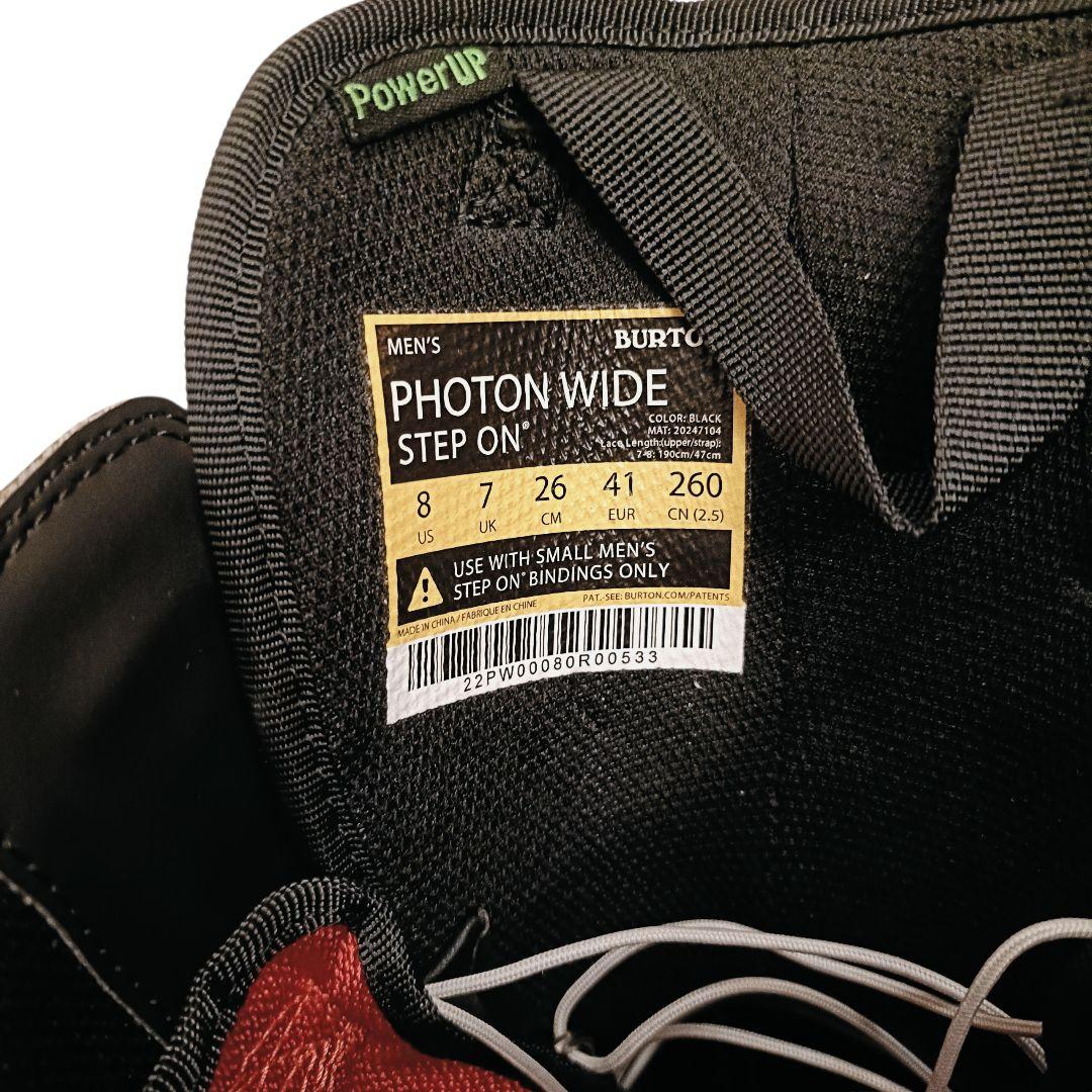 【新品未使用】BURTON　PHOTON　WIDE　STEP　ON　24-25