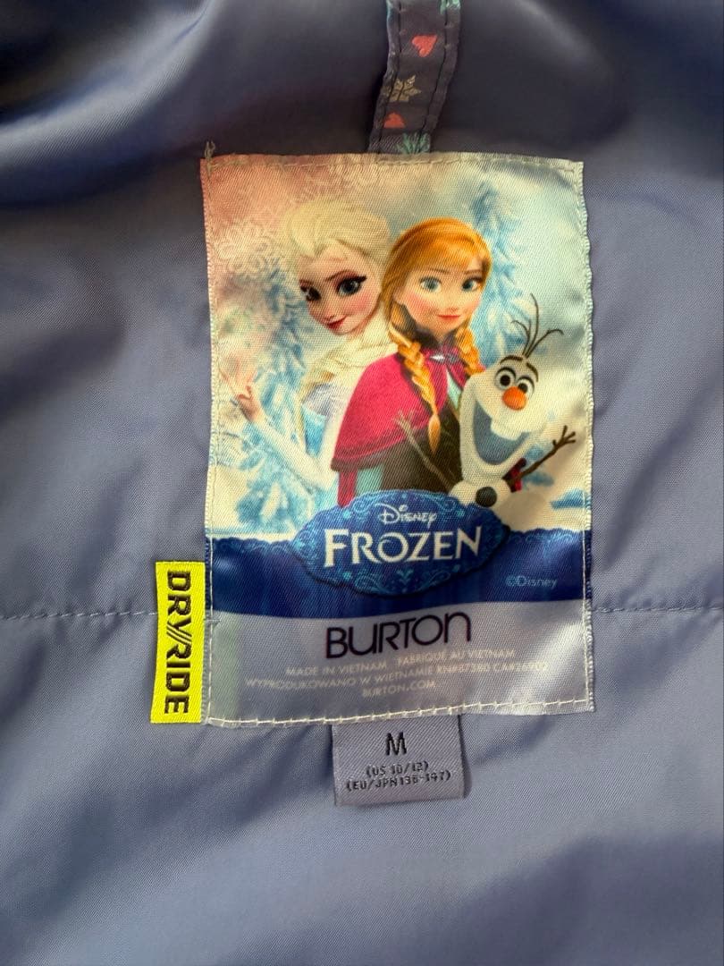 BURTONアナ雪　　レア　キッズスノーウエアセット　Mサイズ