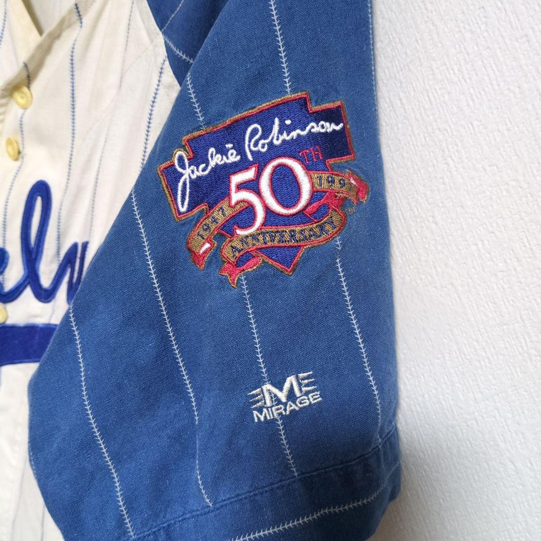 Brooklyn Jackie Robinson 50周年パッチ付き97年