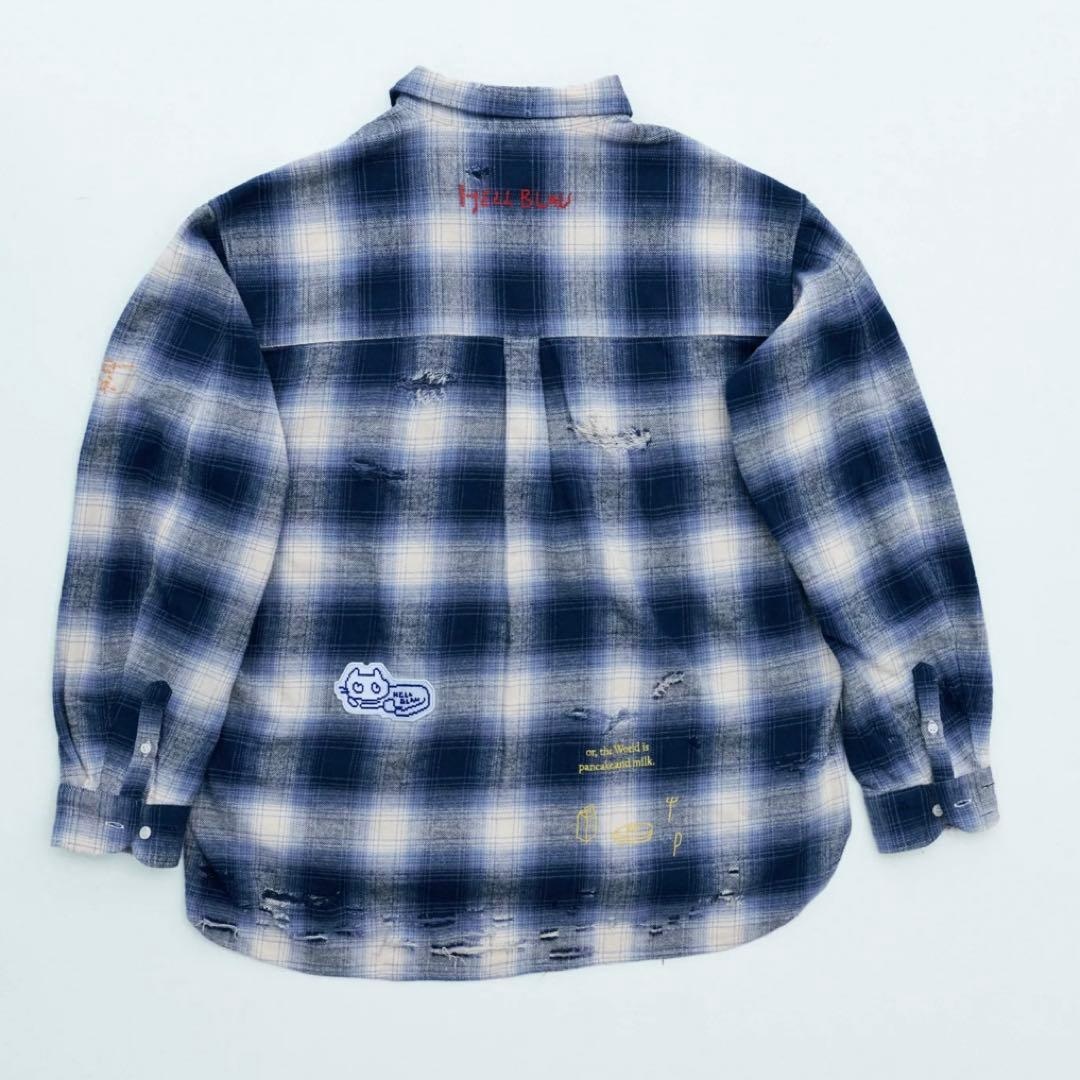新品未使用 HELL BLAU ヘルブラウ チェックシャツ あのちゃん ano