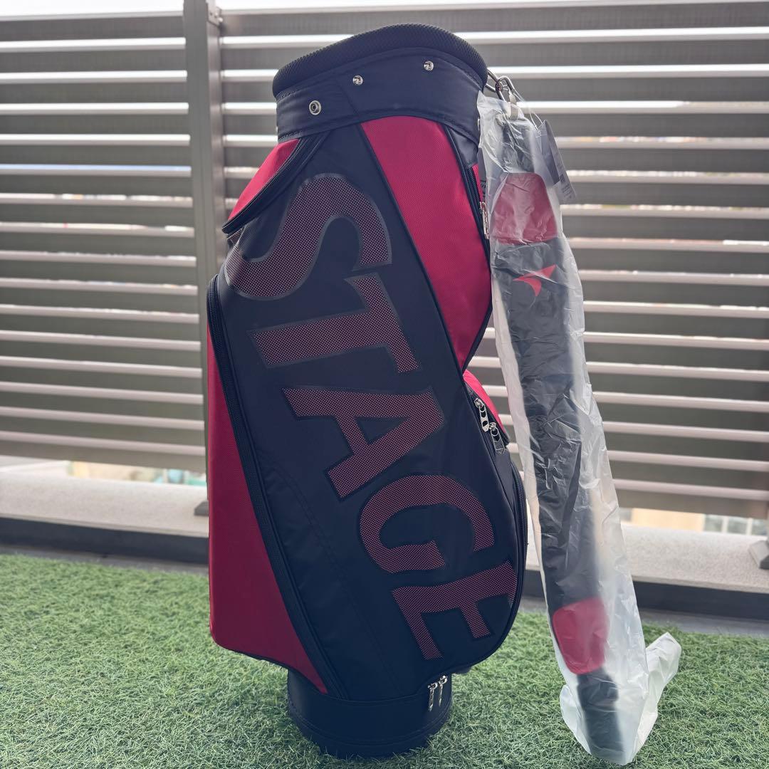 TOUR STAGE 9型キャディバッグ 赤黒