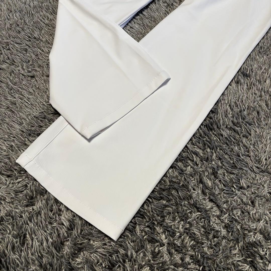 ■新品■ クランク　レディースL ゴルフウェア ストレッチ ストレートパンツ　白