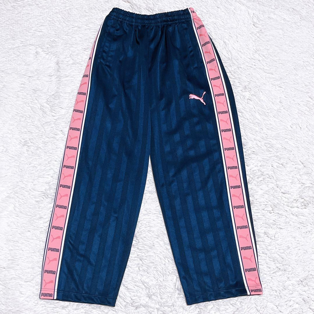 美品 PUMA プーマ 上下セットアップ プージャー　ネイビー ピンク S〜M