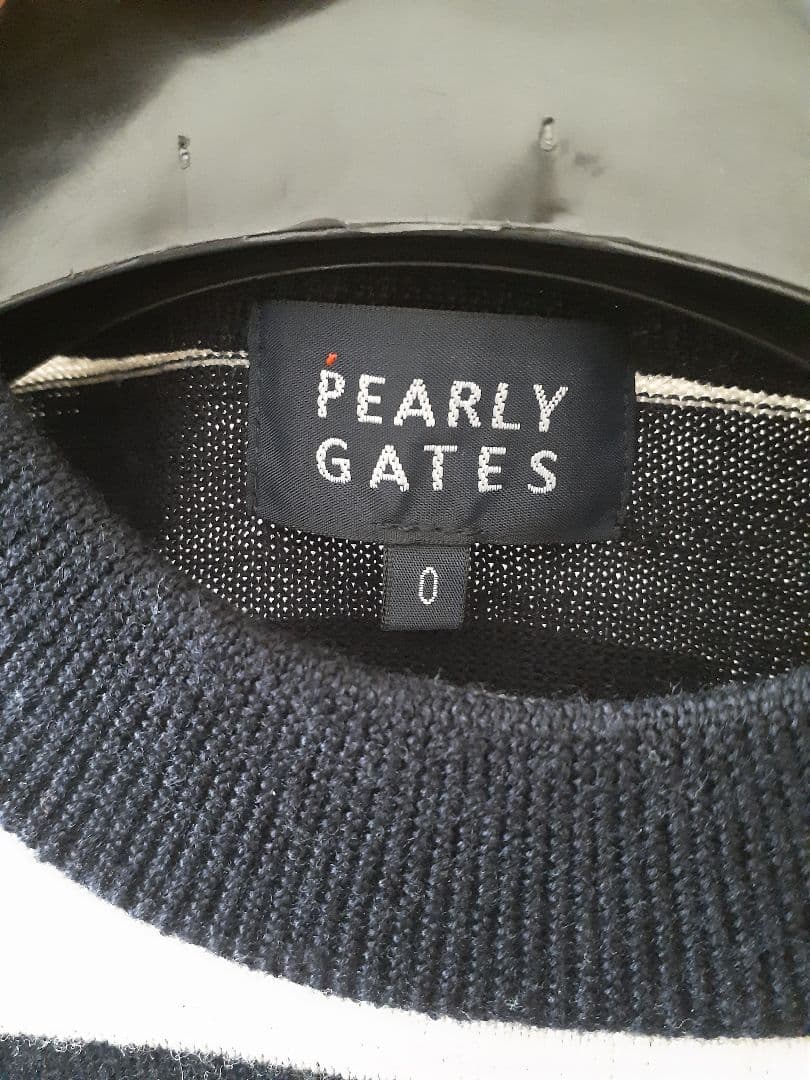 PEARLY GATES ゼブラ刺繍セーター