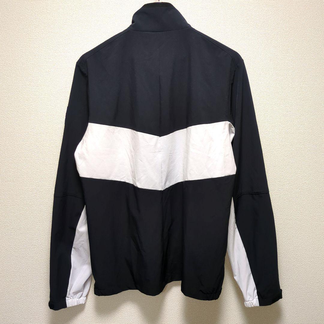 DESCENTE デサントゴルフ ジップアップジャケット 黒 白 XL