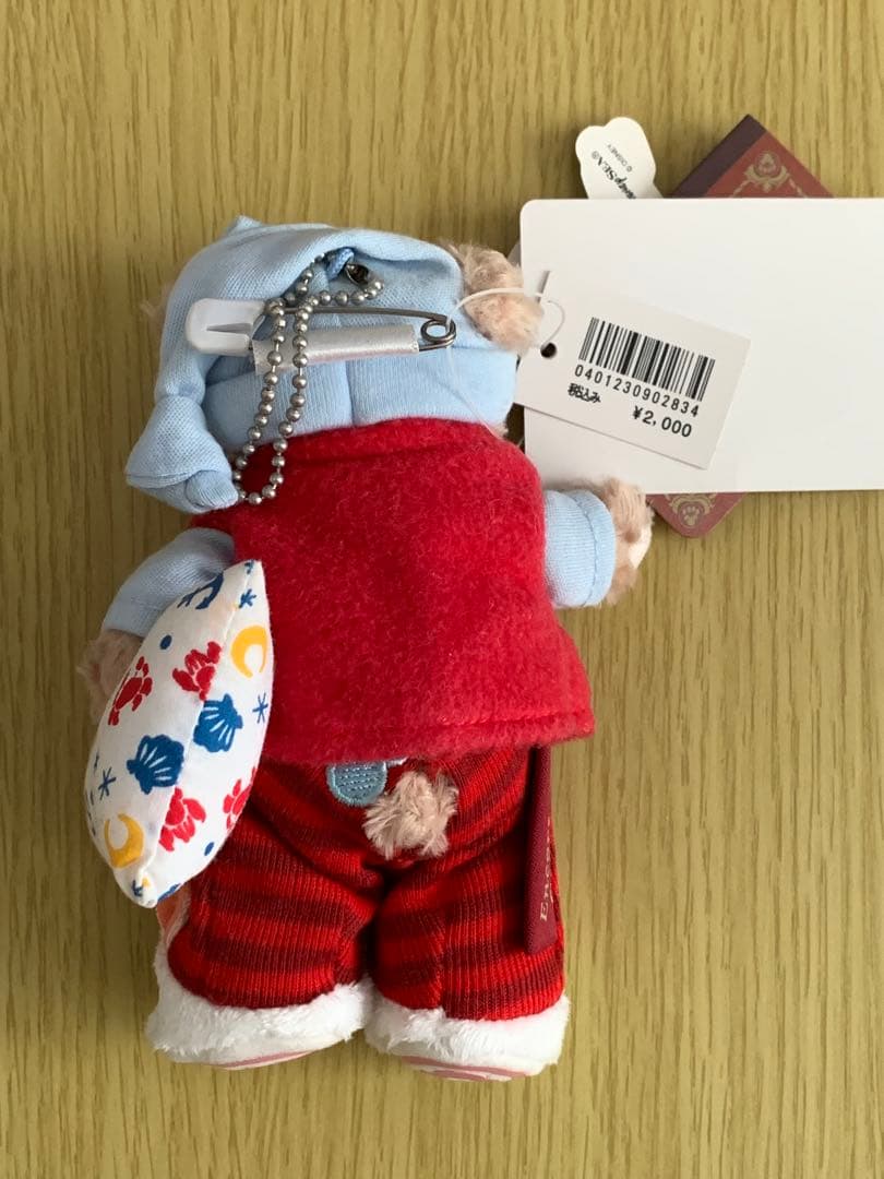 ディズニーダッフィーぬいぐるみバッジストラップ・オープンマウスまとめ売り