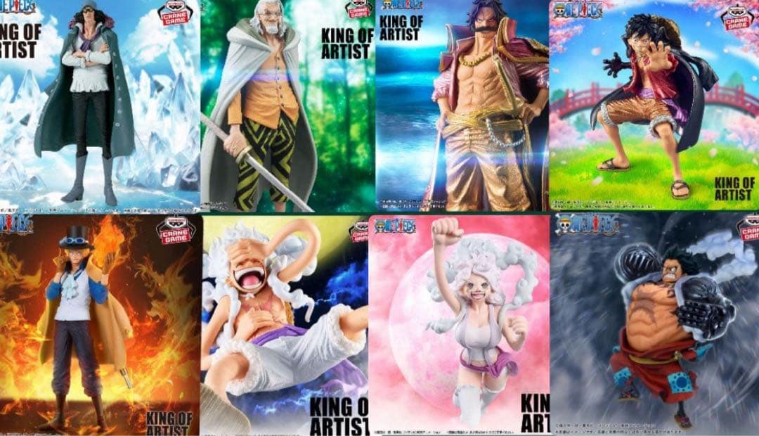 10点　ワンピース　フィギュア　king of artist レイリー　ルフィ