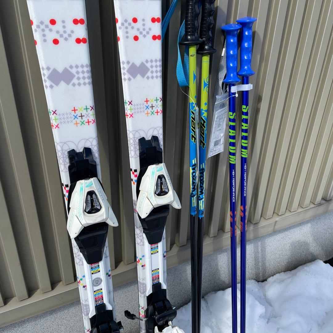 5回使用　Dynamic スキー 140cm ビンディング　アトミック　ストック