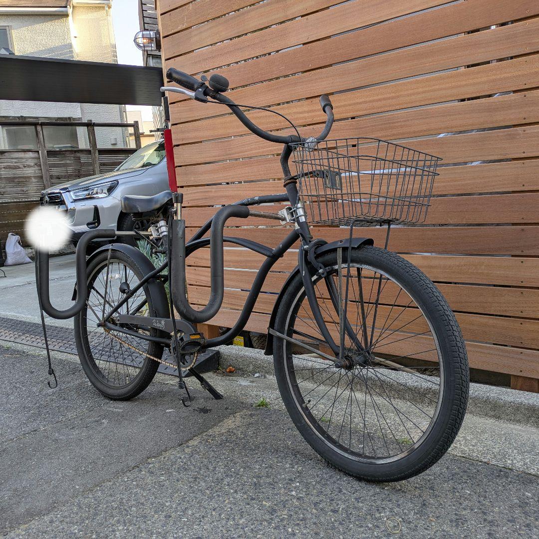 【直接可・サーフボードラック付き】ビーチクルーザー 26インチ