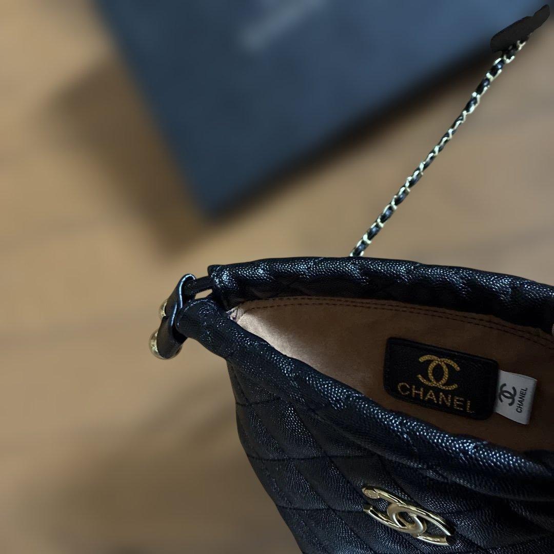 ☆CHANEL ☆ブラック キルティングショルダーバッグ
