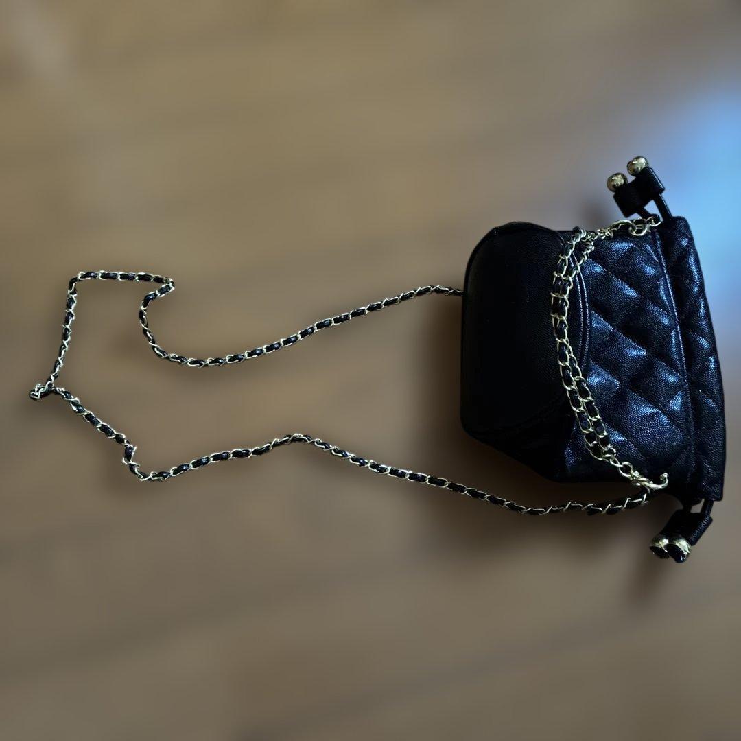 ☆CHANEL ☆ブラック キルティングショルダーバッグ