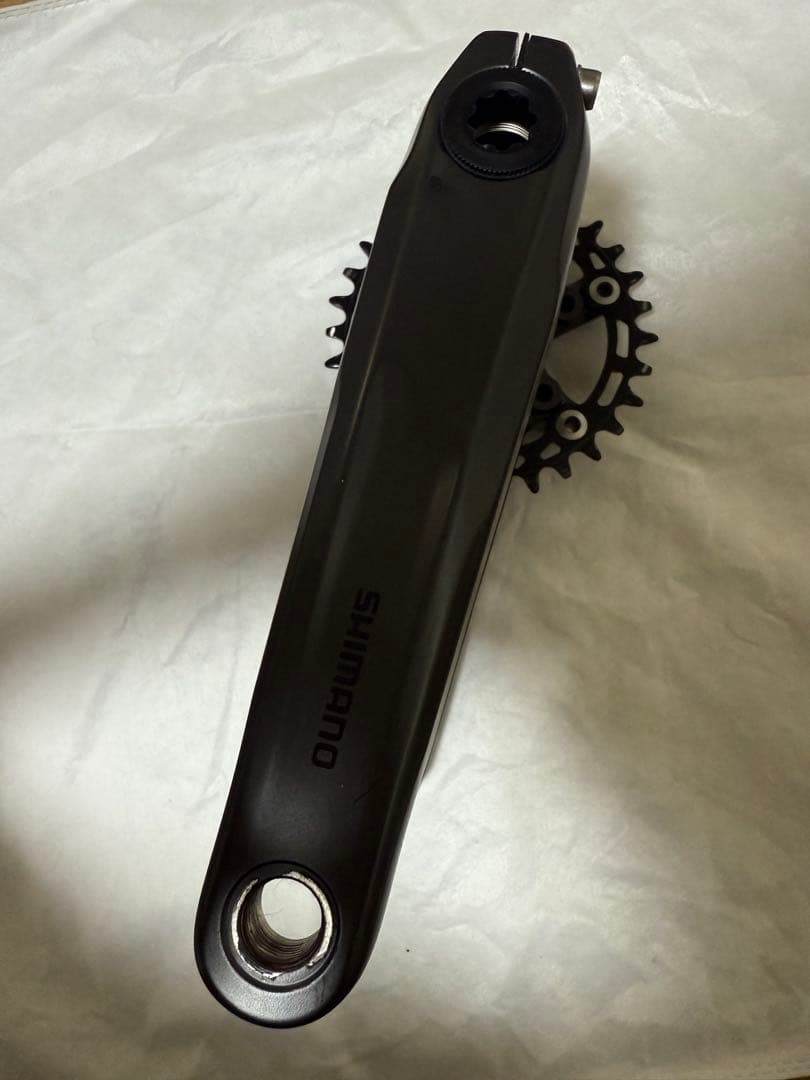 Shimano クランクセット シングルギア 黒
