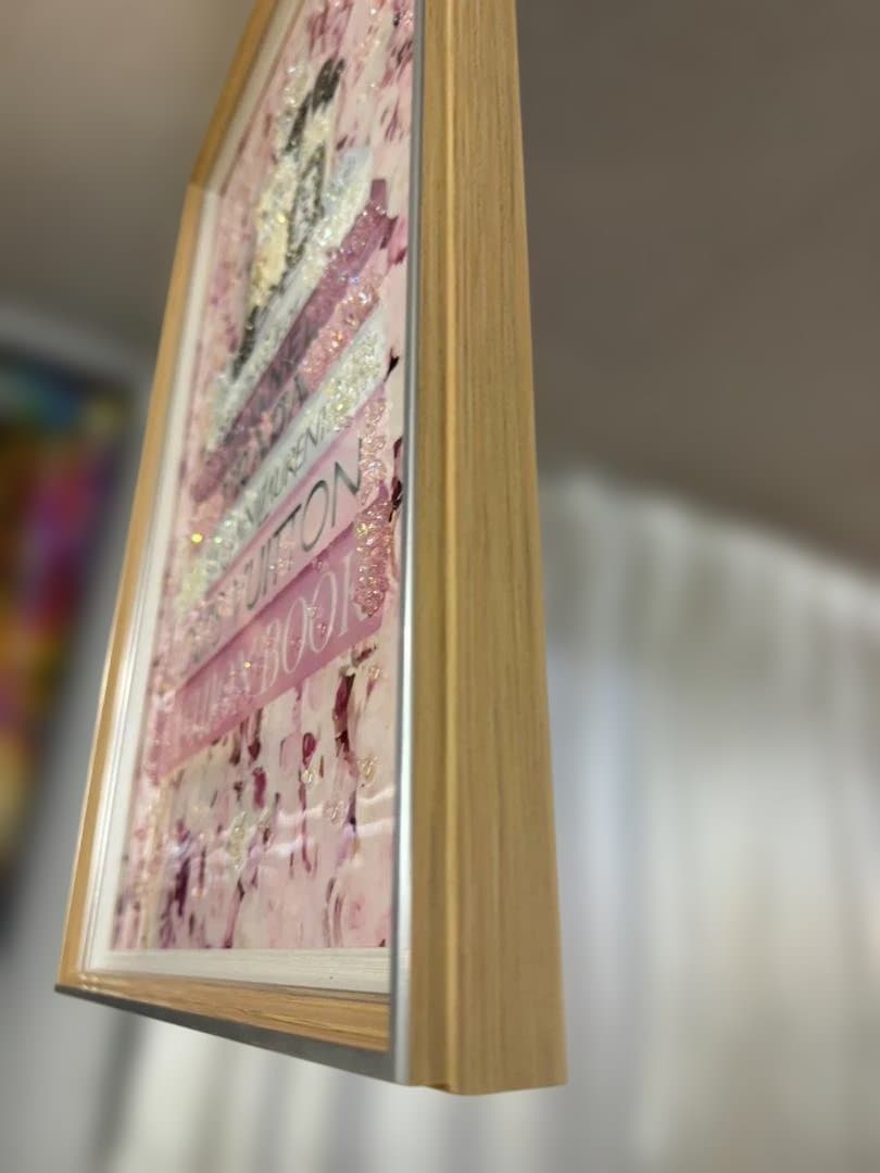 水晶絵　アートパネル　オマージュアート　ブランド　クリスタル　絵画　絵　壁掛け