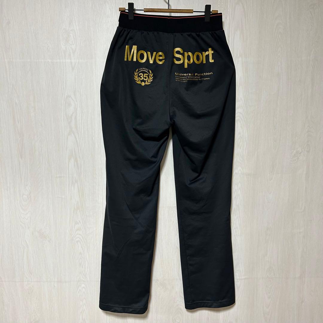 デサントムーブスポーツ Move Sport ジャージ セットアップ 黒/金 L