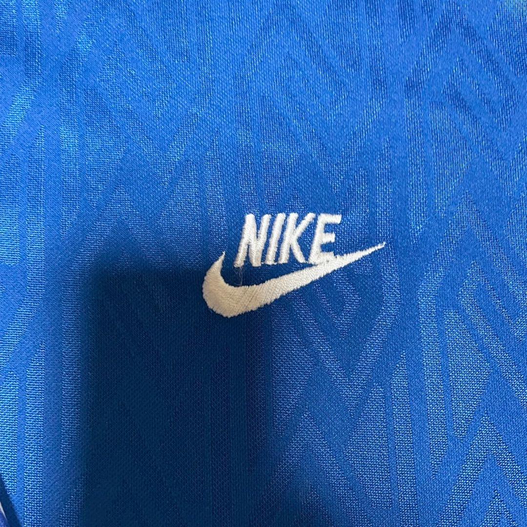 NIKE｜90s ナイキ　銀タグ　USA製　サッカーシャツ　ブルー