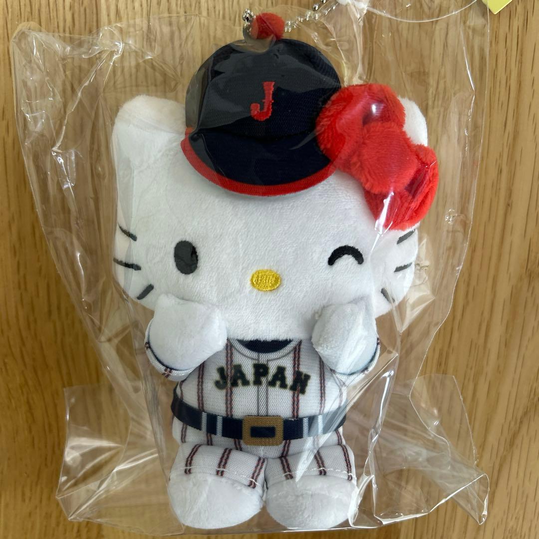 匿名配送　ハローキティ 侍ジャパン　野球ユニフォーム ぬいぐるみ 2体セット