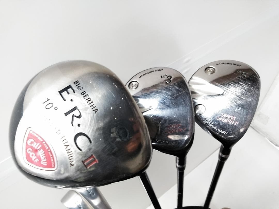 初心者おすすめ！ メンズゴルフクラブ14本セット WOSS　キャディバッグ付き□