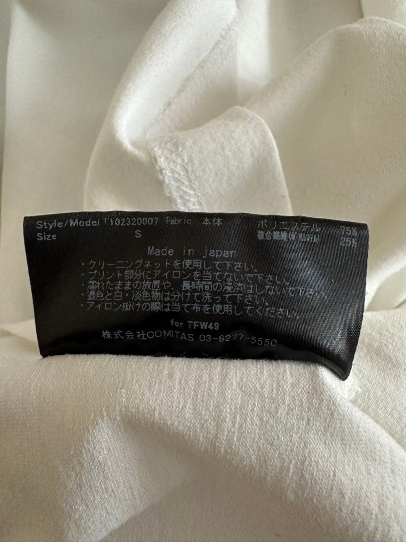 【美品】TFW49 モックネックシャツ　Sサイズ