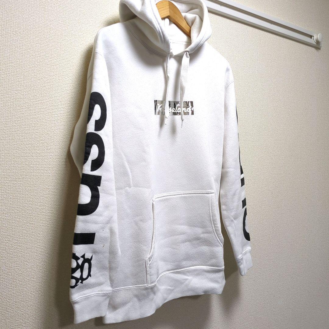 RUSSELUNO ラッセルノ パーカー ボックスロゴ 白 6 XL