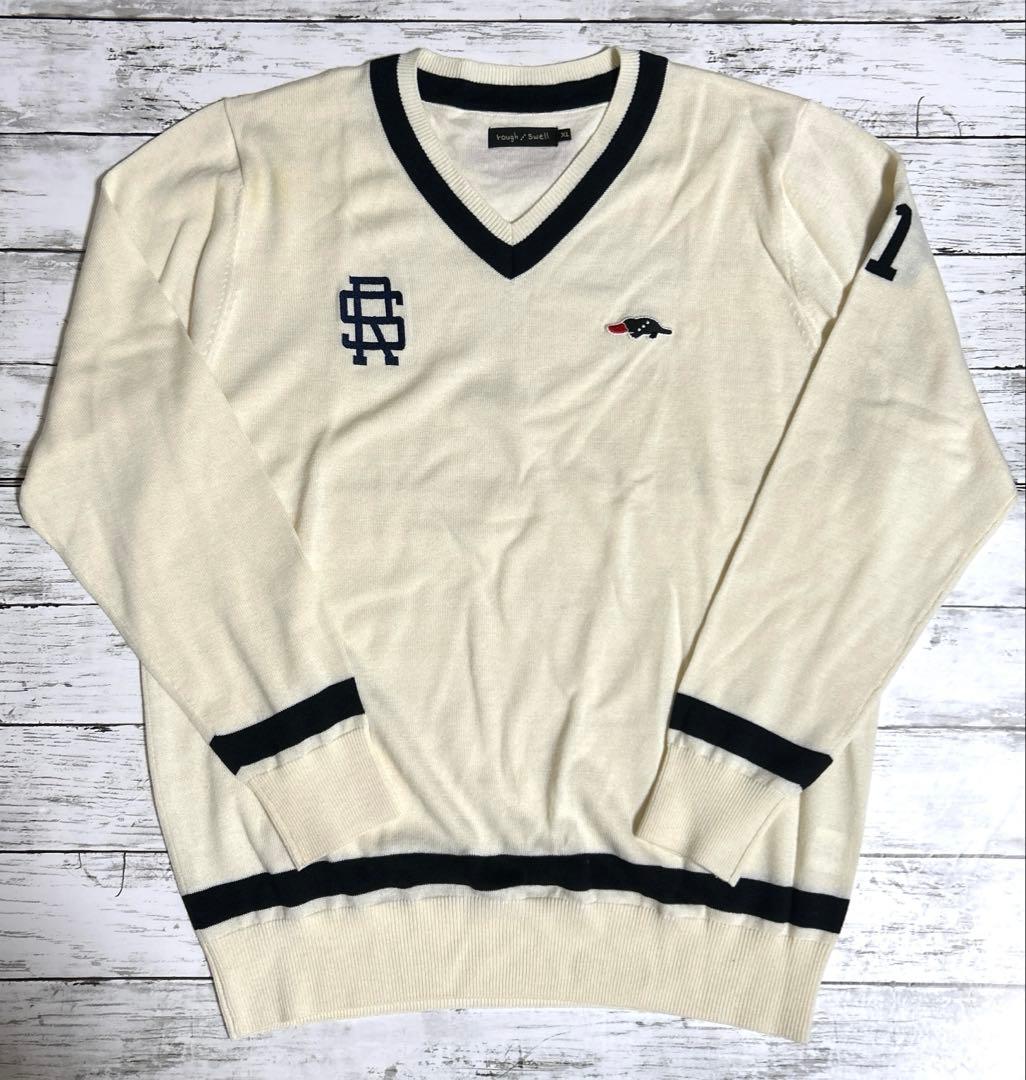 rough & swell　XL　ニット　アイボリー　セーター　大きいサイズ