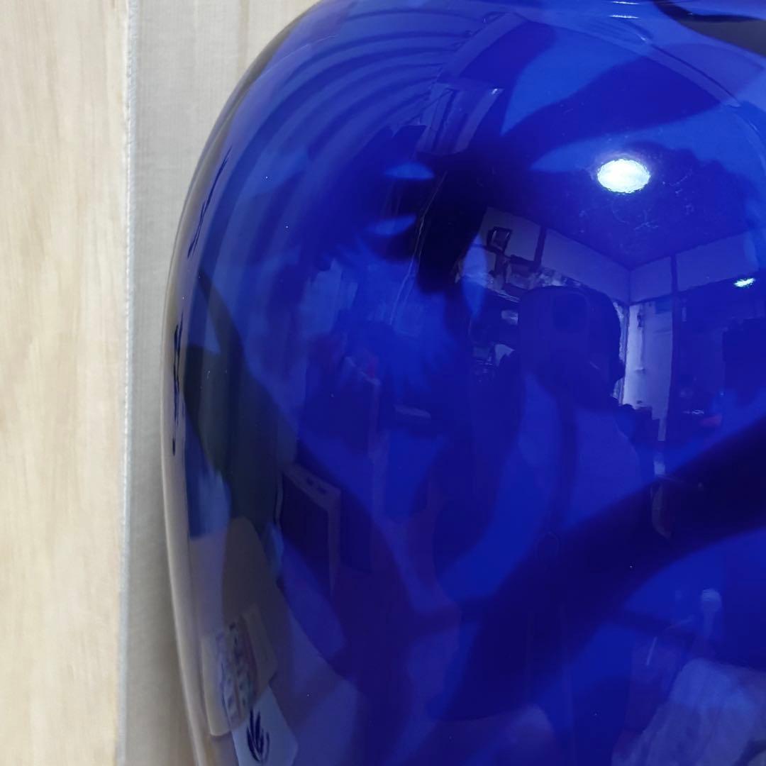 未使用　有田焼 香蘭社 染カトレア　花瓶 花器 フラワーベース　花びん　花台付