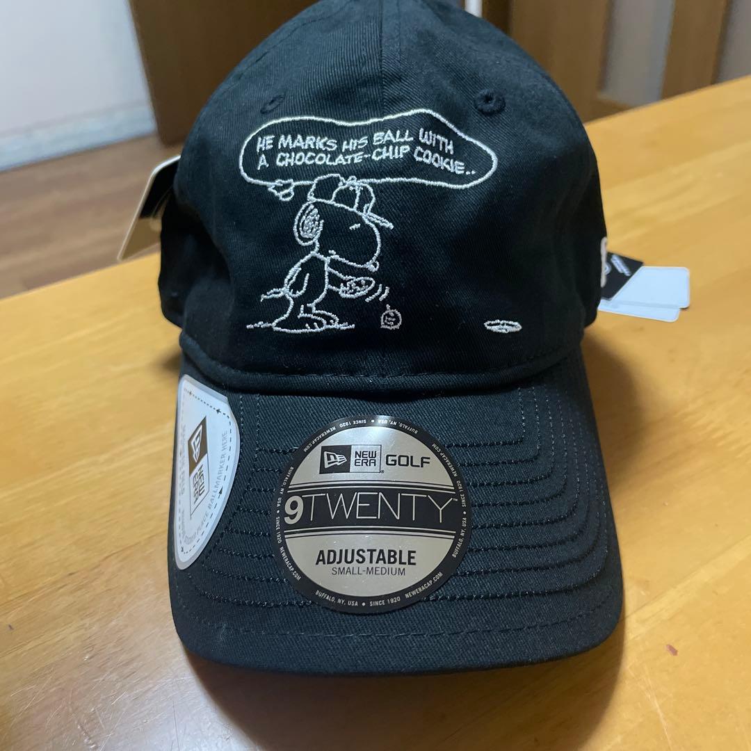 ニューエラ　SNOOPY 黒　マーカー付き　黒　未使用